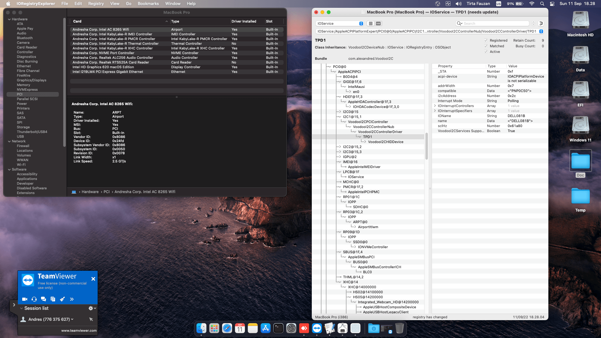 Dell Latitude 7390 3rd [KabyLake R   Intel UHD 620 + I2C]   OpenCore 1